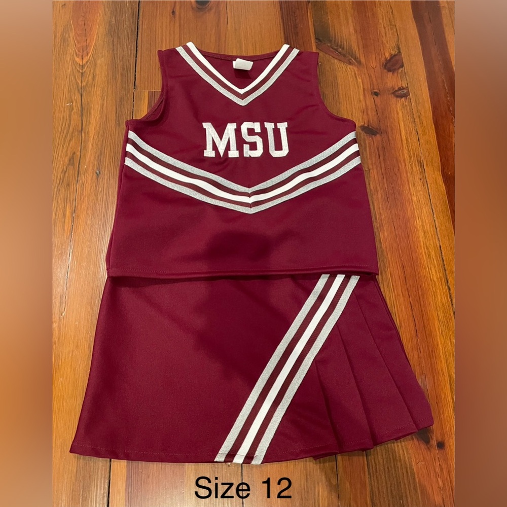 Mississippi State Maroon Cheerleader Set, sz 12